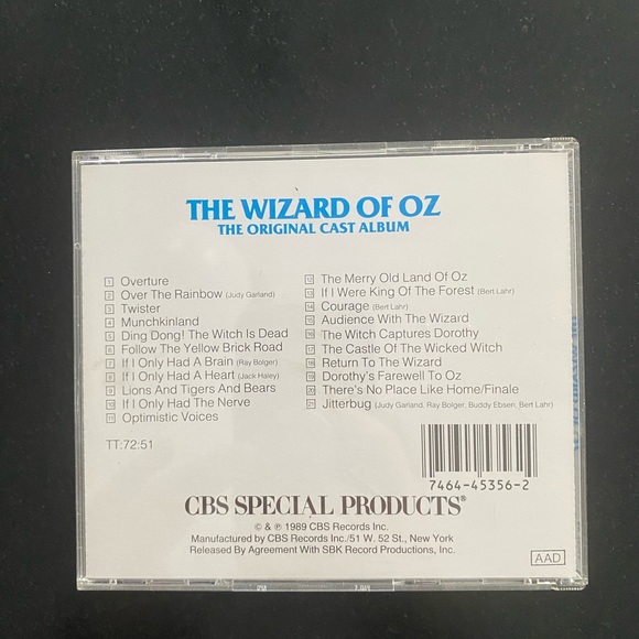 Wizard of Oz Original Cast Recording CD - Picture 2 of 2